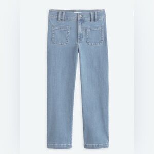 Studio Blue Steph High Rise Patch Pocket Wide Leg Jean Size 12